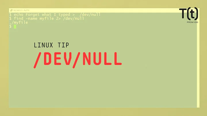 How to use /dev/null: 2-Minute Linux Tips