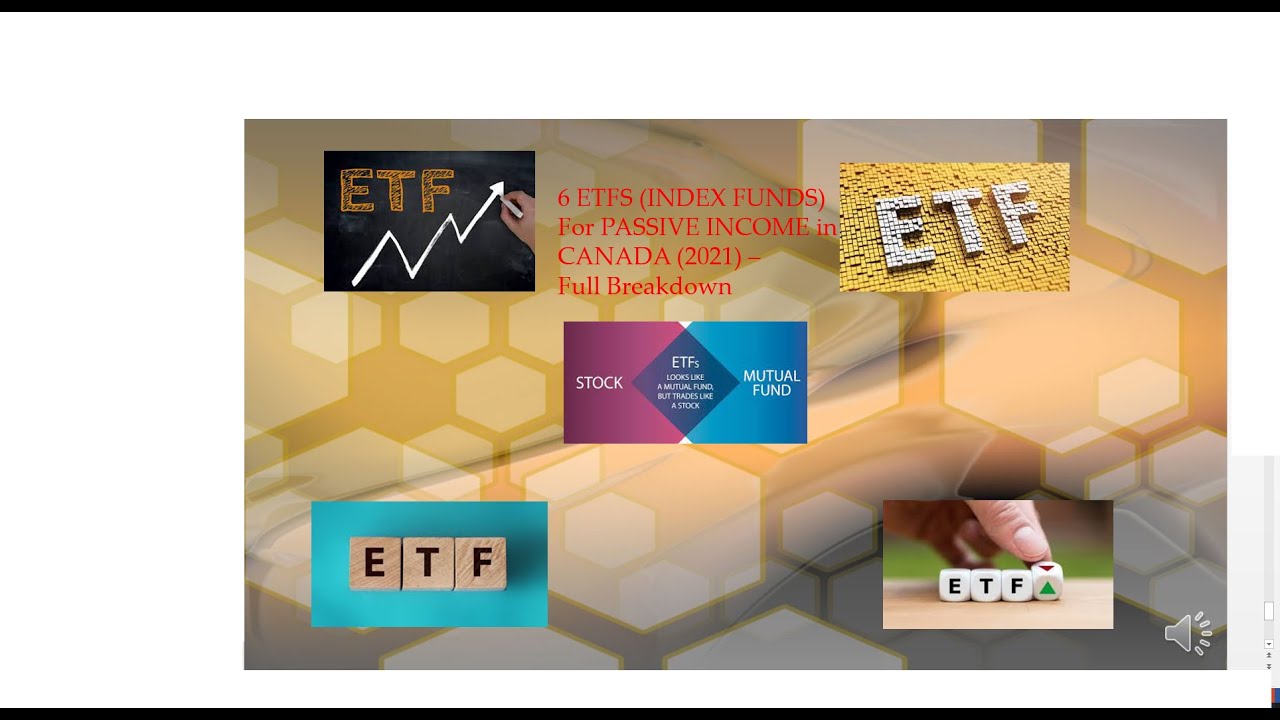 BEST 6 ETF TO INVEST IN CANADA ) For PASSIVE in CANADA (2021