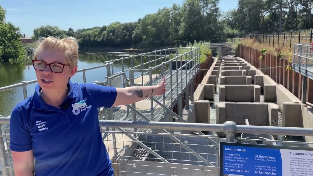 The way the River Severn Fish Pass at Diglis works on Wild about Worcester Way.
