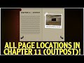 ALL PAGE LOCATIONS IN CHAPTER 11 *OUTPOST* BOOK 1! (ROBLOX PIGGY!)