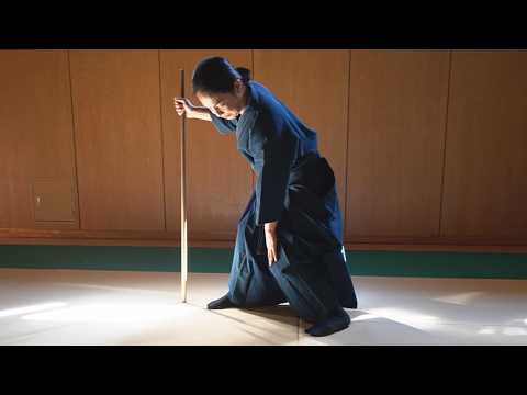 杖を使った姿勢・足腰の改善 