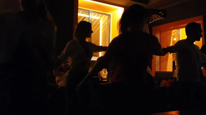 Social Dancing in Kyiv Ukraine at a Restaurant - J...