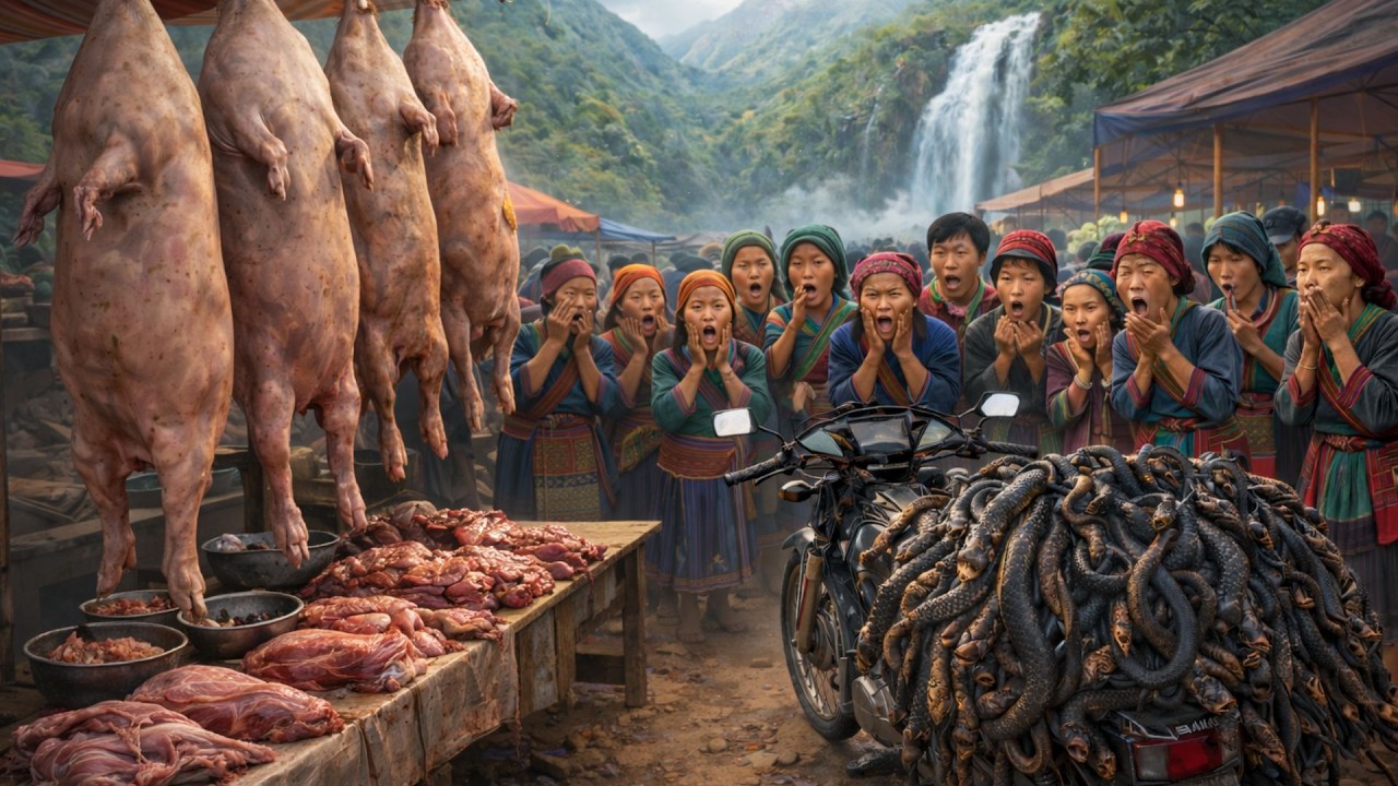 The New Year's market is very interesting and full of new things.