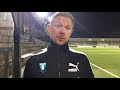 Magnus Pehrsson efter segern mot IF BP