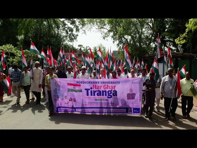 Pondicherry University, Har Ghar Tiranga” March, 14.08.2026
