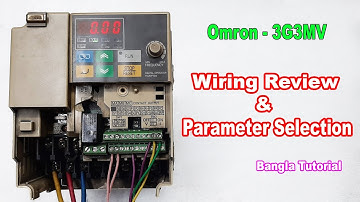Yaskawa,Omron 3G3MV Wiring review and keypad run with parameter setting,