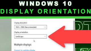 Windows 10 - Change display orientation - Rotate the screenHow do I change the screen orientation?