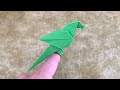 Origami parrot  origami bird  diy easy