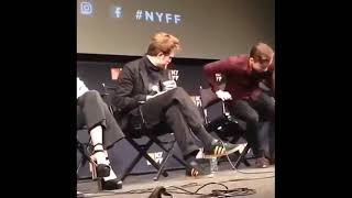 Tom Holland breaks his chair during an interview / Funny Tom Holland