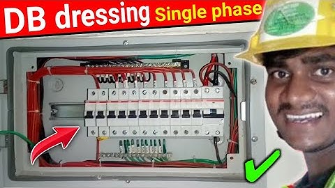 DB dressing single phase | SPN DB dressing | db dressing kaise kiya jata hai ? | #technical_a2
