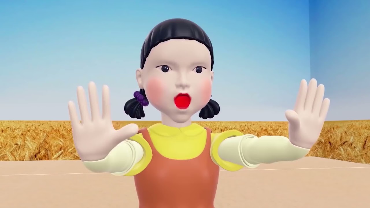 SQUID GAME (오징어 게임) vs Scary Teacher 3D Green Light Red Light  Meme Coffin Dance (COVER)