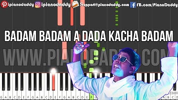 Kacha Badam (Bhuban Badyakar) Piano Tutorial - Kacha Badam Simple Piano - Bengali Song Cover Learn