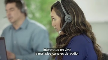 Inclusive video conferencing with simultaneous interpretation   Webex Meetings SUB ESP