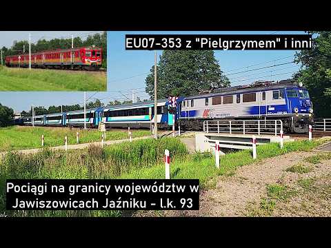 Pociągi na granicy województw w Jawiszowicach Jaźniku - l.k. nr 93