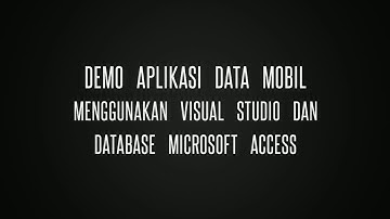 Project UAS Pemrograman  Visual  Data Mobil STMIK Royal Kisaran