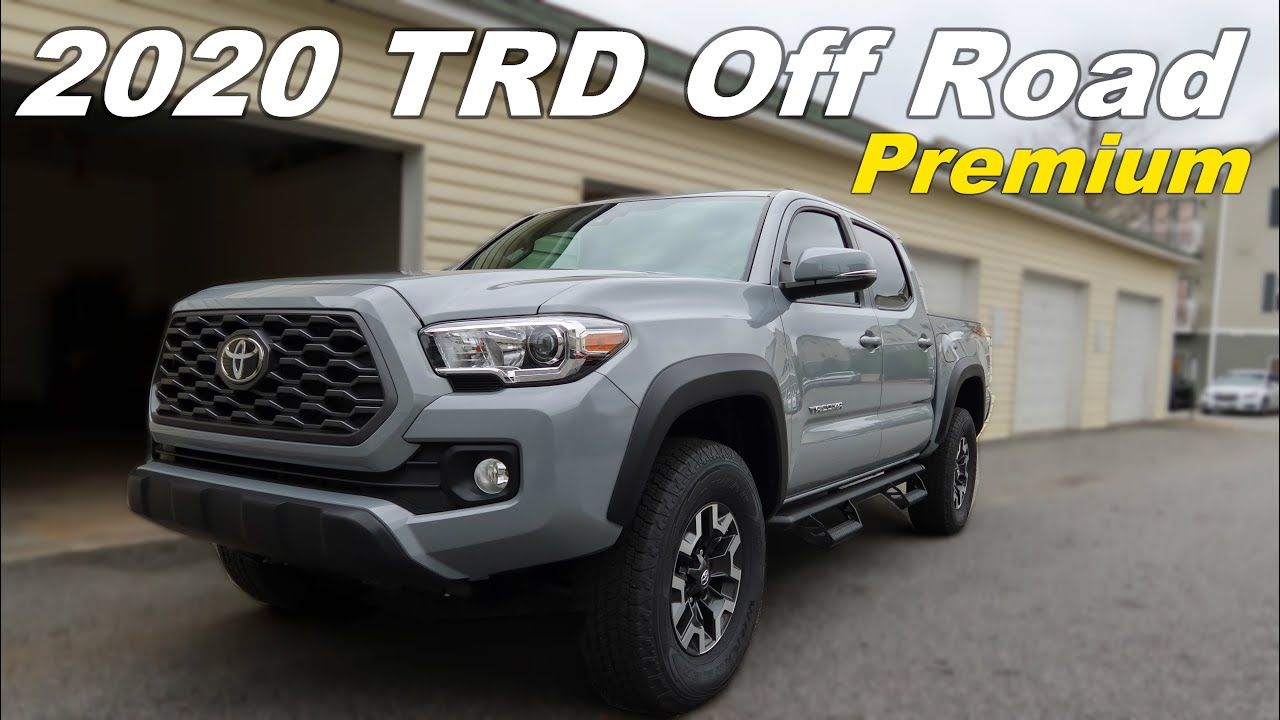 My NEW 2020 Toyota Tacoma TRD Off Road Premium | Cement Grey - YouTube