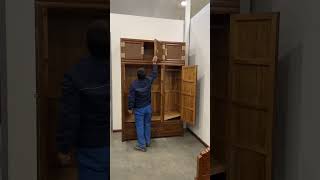 Solid Wood Wardrobe with Ample Storage | Timeless Luxury for Your Home! #furniture #home #shorts
