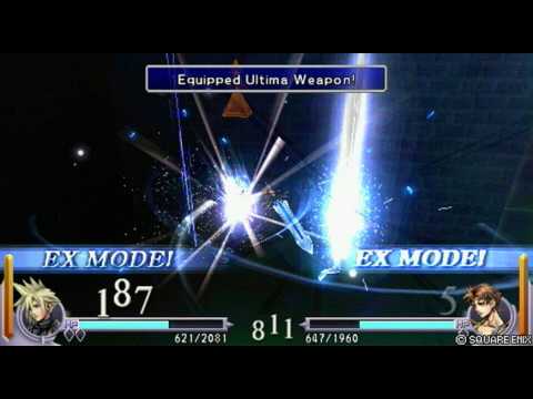 Dissidia: Cloud vs. Bartz - Same time EXMODE!