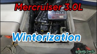 Winterizing a Mercruiser 3.0L (4cyl) #diy #mercruiser