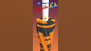 stack ball new Gameplay/Level 59 /New game video/Funny🤣🤣🤣 #short #Herons_Gaming_World #stackBallGame