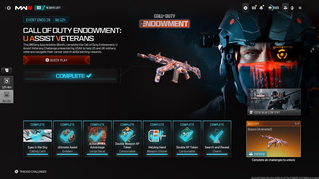 Support Veterans with COD Endowment's "U Assist Veterans" Challenge & Earn Blazon Camo (