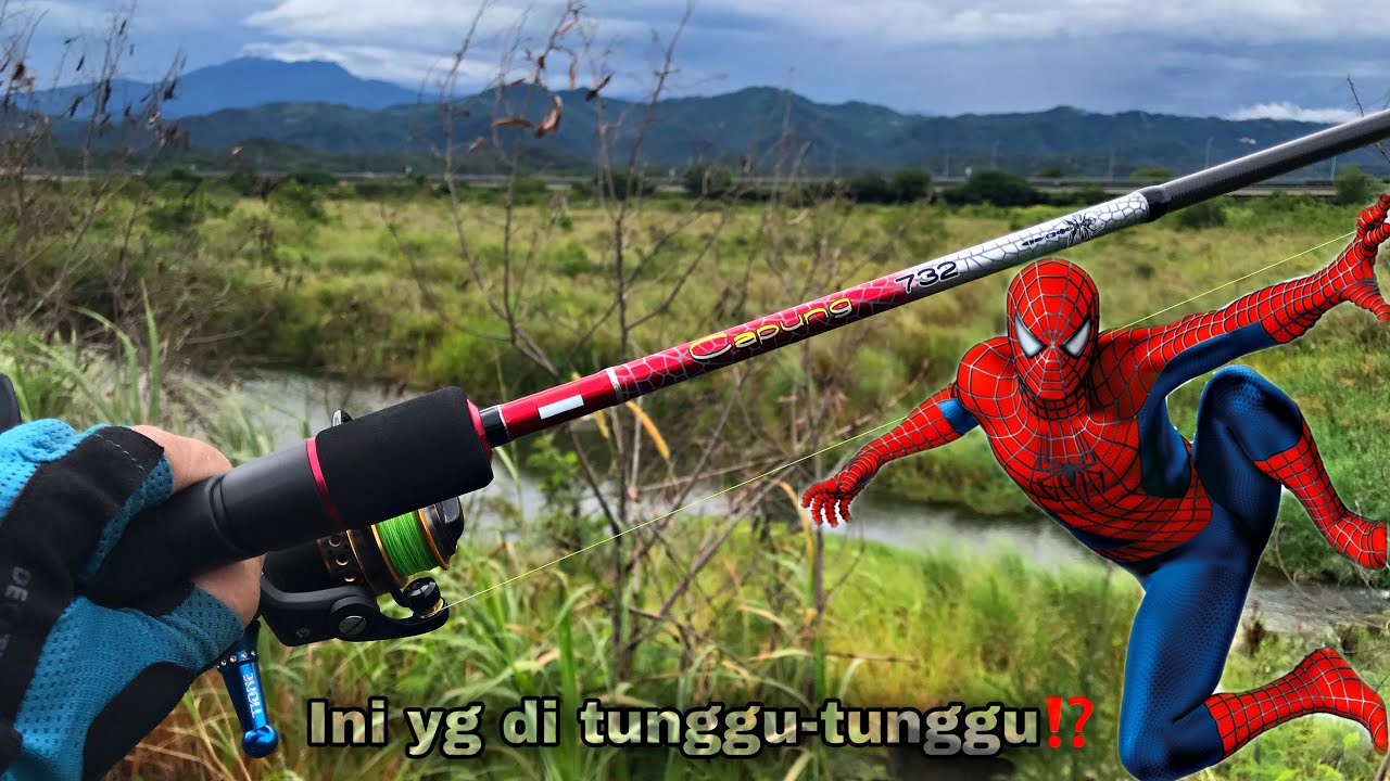 Test Joran Relix Capung Spiderman 4-8lb buat casting ikan gabus