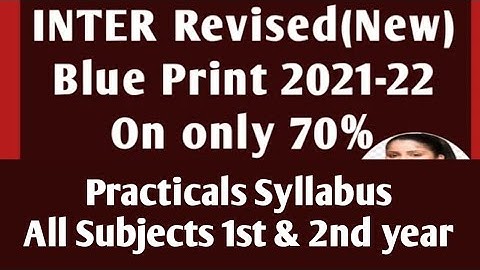 All Subjects Revised New 30% Practicals Syllabus Deleted Topics & Blue Print#AP Exams Latest Updates