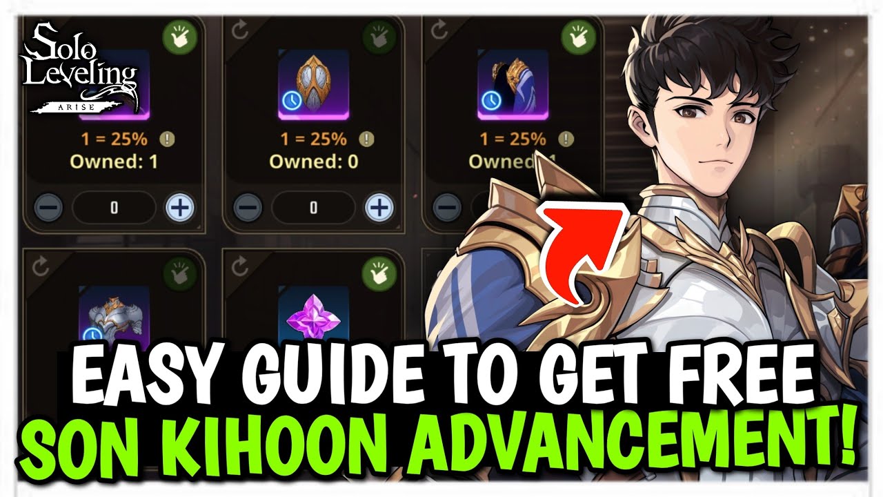 HOW TO GET FREE SON KIHOON & HIS WEAPON IN SOLO LEVELING: ARISE