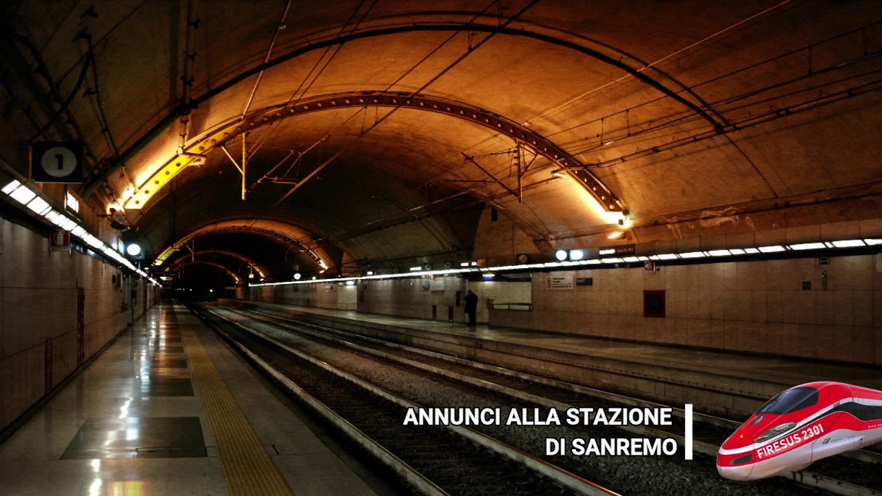 Annunci alla stazione di Sanremo