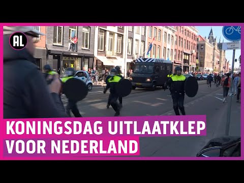 Politie grijpt in op Koningsdag in 020; feestgangers vluchten