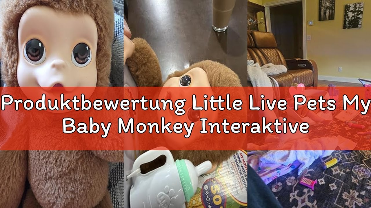 Produktbewertung Little Live Pets My Baby Monkey Interaktiver Spielzeugaffe Mango kichert, frisst, n