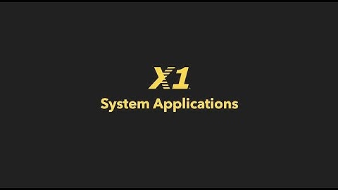 X1 System Applications