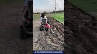 Power Machine Rotary Tiller To Create Perfect Ridges In Farmland