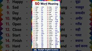 Daily use Vocabulary | Daily use Words | #shorts #english #vocabulary #wordmeaning #spokenenglish