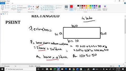 Área y Perímetro de un Rectángulo Pseint