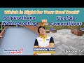 Waterproofing roof deck polyurethane vs flexible cementitious