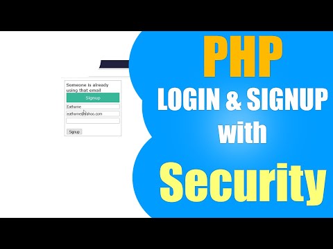 PHP Login & signup website with basic Security | MYSQL, CSRF tokens, prepared statements & more