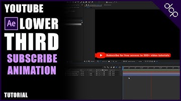 YouTube Subscribe Lower Third Animation After Effects Tutorial