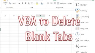 VBA to Delete Blank Tabs
