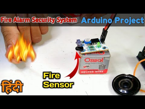 How To Make Fire Alarm Using Ir Sensor With Arduino || Fire Detection ...