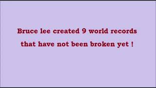 9 World Records Of Bruce Lee  Must Watch