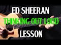 how to play "Thinking Out Loud" on acoustic guitar by Ed Sheeran live version acoustic guitar lesson