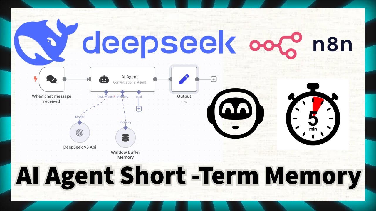 HOW to Add Memory to $2 a day AI-Agent using Deepseek N8N No Code. 50x ...