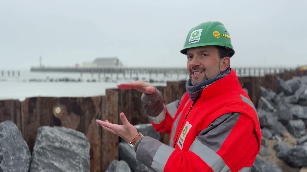 With Wim Willaert on the project site in Blankenberge