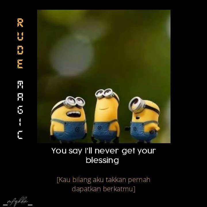 story wa lagu Magic - Rude