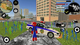 Süper Kahraman Örümcek Adam Oyunu #13 - Spider Stickman Rope Hero Simulator - Android Gameplay