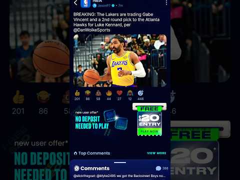 Los Angeles Lakers trade Gabe Vincent to the Atlanta Hawks for Luke Kennard. #nba #fyp #shorts ￼