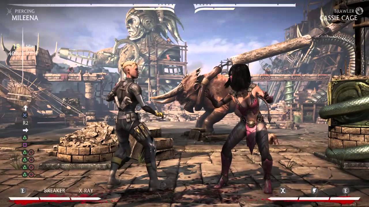 Mortal Kombat X: (Piercing) Mileena 18 hit 40% combo. - YouTube