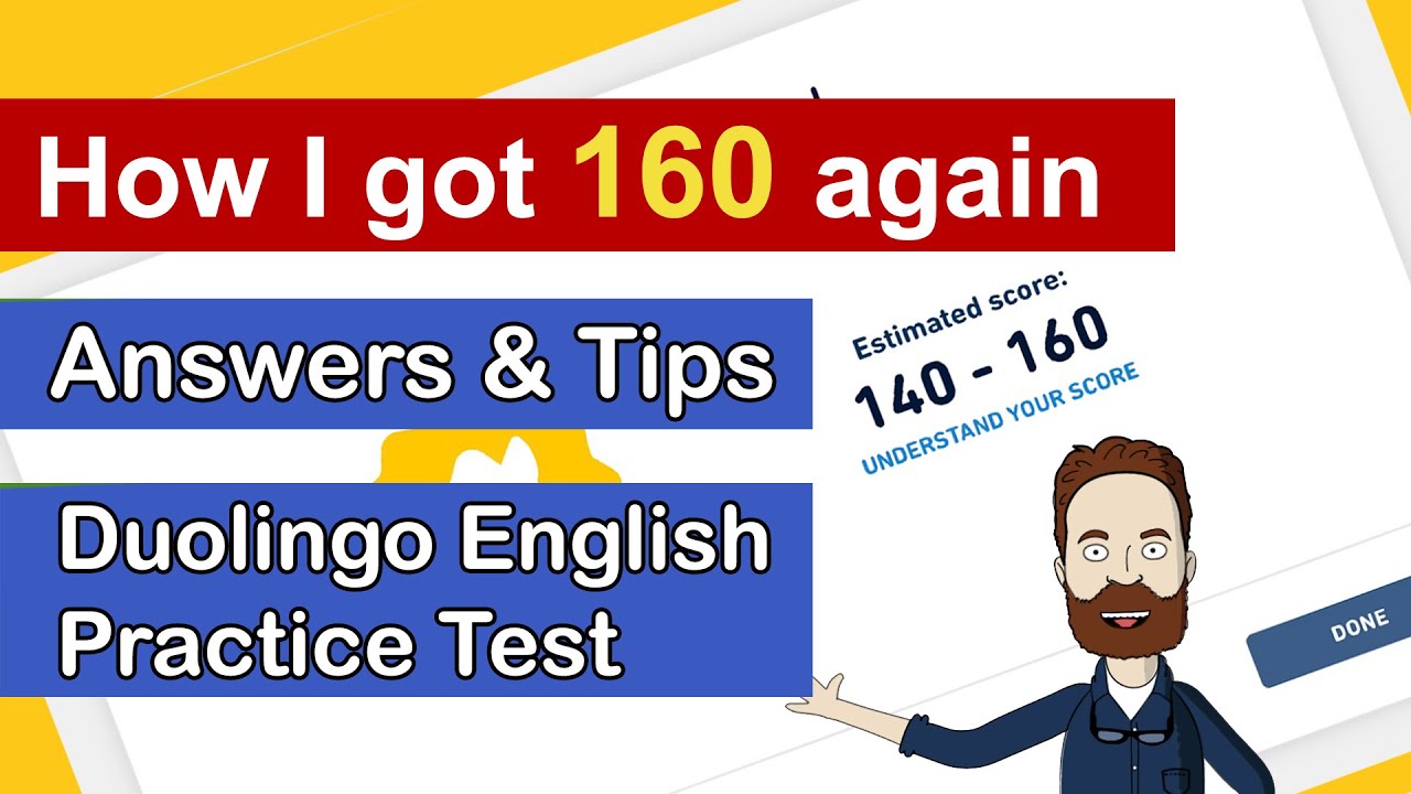 Как я снова набрал 160 баллов на Duolingo English Practice Test в феврале 2024 года. (С ответами ...