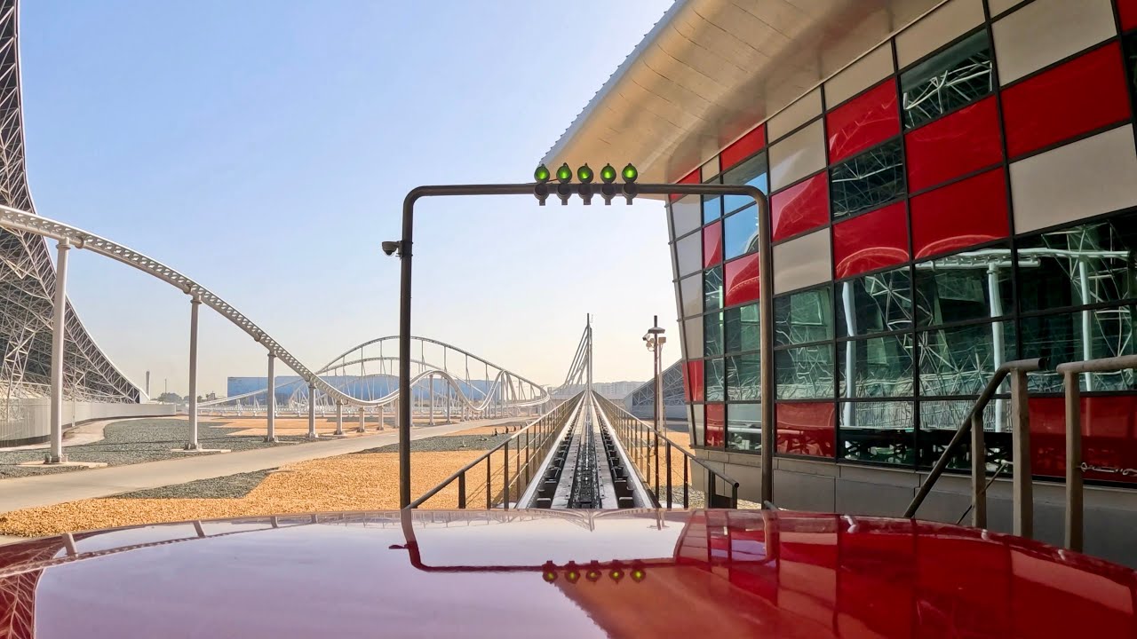 Formula Rossa 4K 60fps front-seat Mounted on-ride POV Ferrari World (2026)